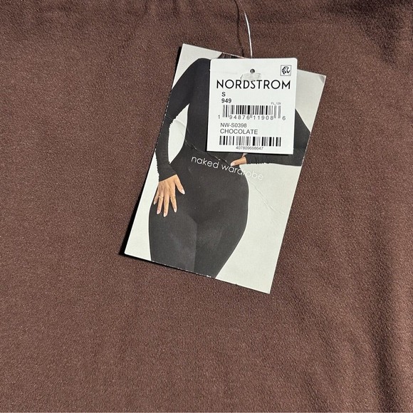 Naked Wardrobe Hourglass Mini Skirt Bodycon Pencil Chocolate Size S Small NWT - Picture 3 of 9